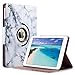 ULAK iPad 2018/2017 iPad 9.7 inch Case, iPad Case Marble, Slim Lightweight PU Leather Rotating Folio Stand Smart Case Cover with Auto Sleep/Wake Function for iPad 9.7-inch 2017/2018-Artistic Marble