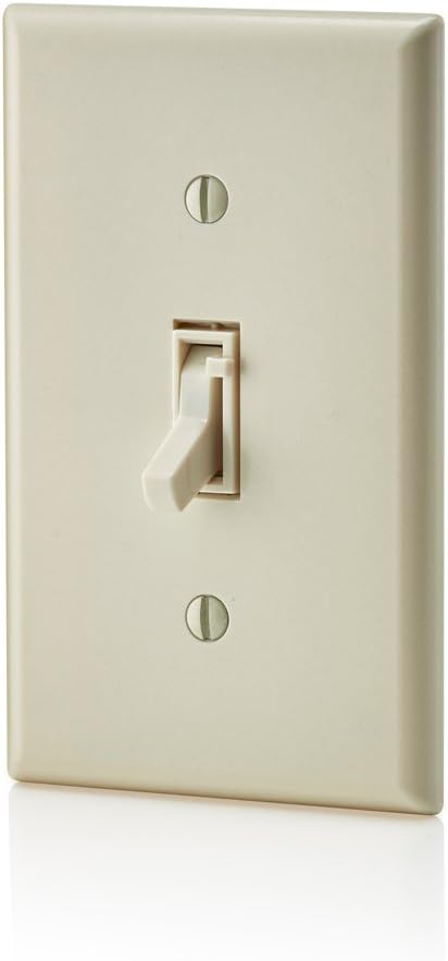 Leviton TSL06-1LW Toggle Slide Universal Dimmer, 300W Dimmable LED & CFL, 600W Incandescent & Halogen For Single Pole Or 3-Way, with Locator Light, White, 1 Pack - - 