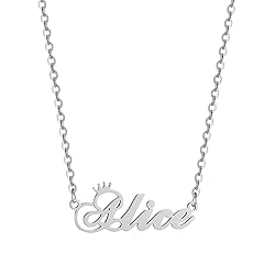 Custom Silver Name Necklace Personalized for