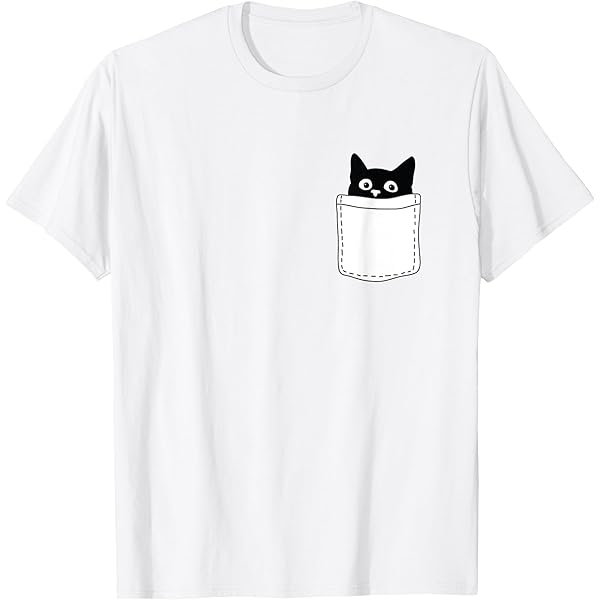 Amazon.com: Cat Peeking T-Shirt : Clothing, Shoes & Jewelry