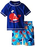 iXtreme Boys Whale Short Sleeve Rashguard Top Board Swim Shorts Trunk Set