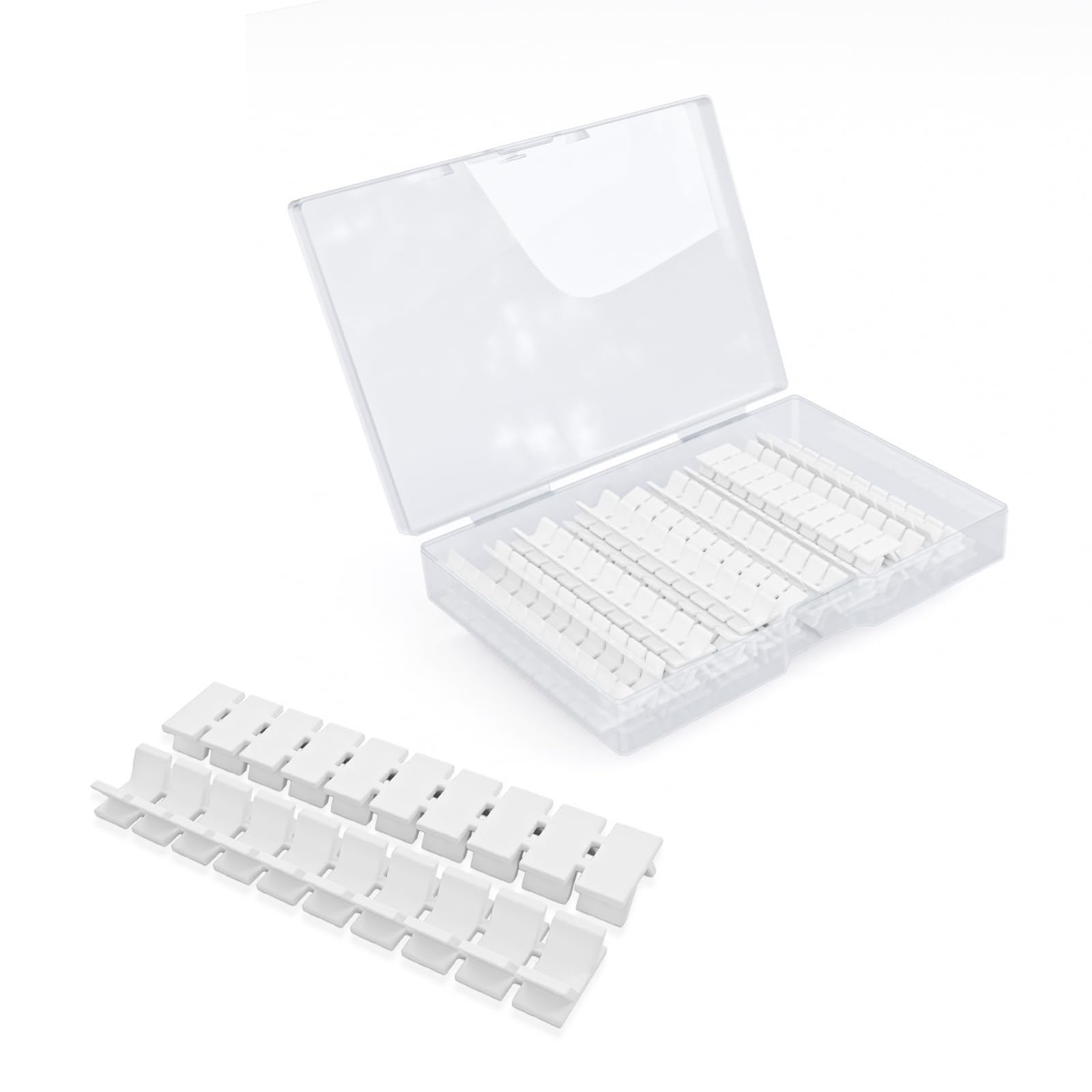 Photo 1 of GUETNEU 20Pcs ZB6 Blank Terminal Marker Strip, DIN Rail Terminal Block Marking Labels, Nylon PA6 Terminal Block Labels Mark Bar for UK2.5B, UK5N, UDK4, UKK5