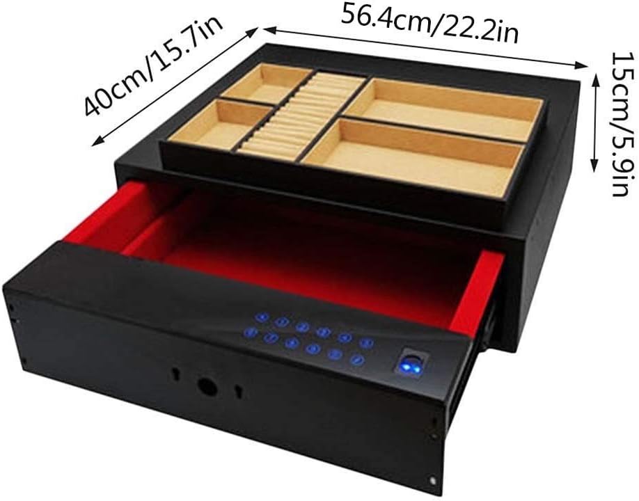 Mgo Safe Safety Cabinet Hidden Safe Biometric Lock Drawer Lock File Cabinet Fingerprint Cabinet Lock Smart Electronic Cabinet Lock USB Charging (Size : B): Home & Kitchen