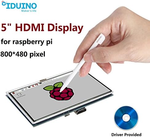 For Raspberry Pi Display 5 inch Touch Screen HDMI TFT LCD Module with Monitor for Raspberry Pi B+/2B/3B 800x480 Resolution