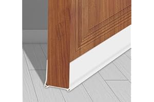 YYGCL Door Draft Stopper, Cuttable Under Door Seal, Strong Adhesive Draft Stopper for Bottom of Door for Exterior/Interior Doors 39” Length (White)