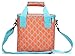 MIER 9 Can Insulated Lunch Bag for Women Leakproof Soft Cooler Tote, Orange