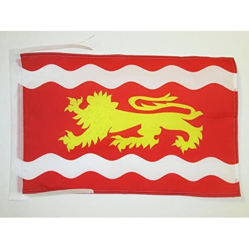 AZ FLAG - Lot-et-Garonne Flag - 18'' x 12'' - 100% Polyester French department - France Small Banner with Two Cords - Fade Resistant - Vivid Colors - 18x12 in - 45x30 Cm — image 1