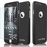 iPhone 7 Plus Case 360 CellPRO [Full Body Series] Premium Hard TPU Cover -Full Protection (Dual Layer 0.1 mm Slim) Anti-Slip Grip Designed with Ultra Clear Screen Protector Glass for Apple iPhone 7+