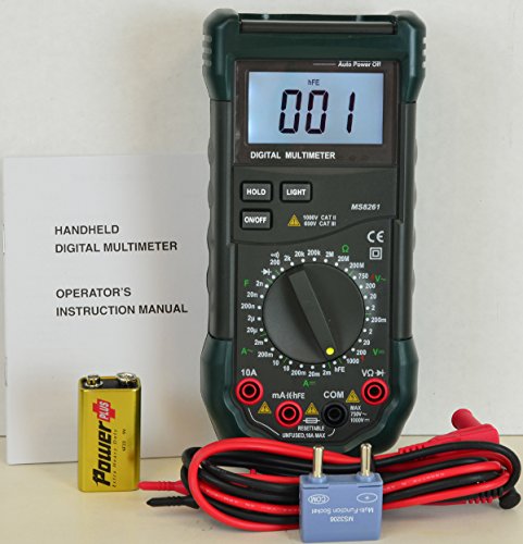 Mastech MS8261 30-Range Full Featured Manual Digital Multimeter with Capacitance Measurement, MS8260 Series - Thumbnail 3