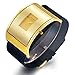 Casual Gold Watches for Men Women Fashion Design Wrist Watch & Unique Cool Analog Watch with Comfortable Cloth Band