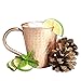 Moscow Mule Full Copper Mug – Authentic Solid Pure All Copper Cup – 16oz Tapered Design –Hand Hammered Finish – By Stubborn Mule