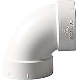 Rainbow Dream 4 Inch DWV 90 Degree PVC Pipe Elbow - 1pc, White