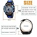Kid Watch 50M Waterproof Sport LED Alarm Stopwatch Digital Child Quartz Wristwatch for Boy Girl Blue