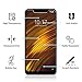 PULEN for Xiaomi Pocophone F1 Screen Protector,0.3MM Slim [Ultra Clear] [Anti-Fingerprints] [Anti-Scratch] 9H Hardness Tempered Glass Film for Xiaomi Pocophone F1 (2 Packs)