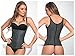 Ann Chery Womens Latex Classic Waist Cincher Semi Vest, black, size 40
