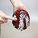 The Original Fidget Magic Flip Sequin Pillow Toy {Red & Silver Circle} Fidget Toy for Relaxing Therapy Increase Focus for Adults Children Helps with stress ADHD ADD Autism by Little Monkey 12C