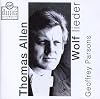 Lieder / Thomas Allen, Geoffrey Parsons