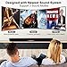 Upgrade 2.1 Stereo Soundbar for TV, Built-in Subwoofer and 4 Full Range Speakers, 34 Inch Home Theater Sound Bar Speaker with Optical/Aux/RCA Cable Remote 60W by Geoyeaothumb 1