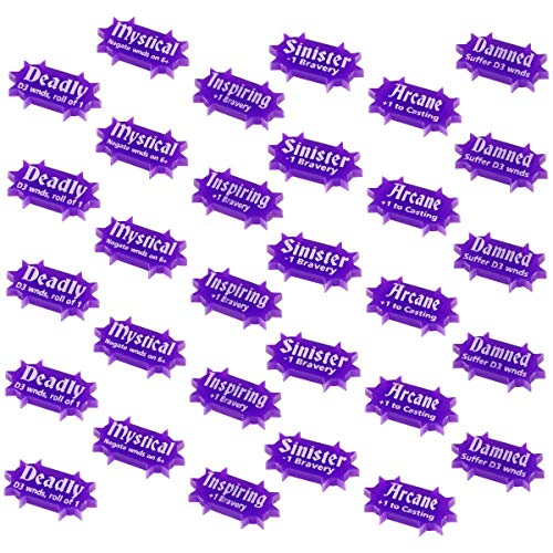LITKO Scenery Effects Token Set Compatible with AoS: 2nd Edition, Purple (30)