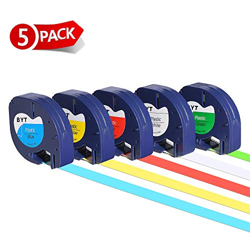 Beiyitai Dymo Letratag Refills, Chiphell MultiColor Plastic Label Tape