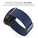 MoKo Gear S3 Watch Band, Milanese Loop Stainless Steel Mesh Smart Watch Strap for Samsung Gear S3 Frontier / S3 Classic/Galaxy Watch 46mm / Moto 360 2nd Gen 46mm Smartwatch, Blue