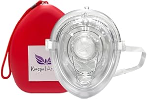 CPR MASK With Red Hard Case For First aid training CPR Class and Emergency First Aid, One pack