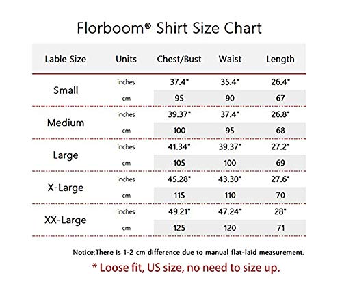Florboom V-Neck Tunic Blouse for Summer Womens Tie Front Knot Tee (Black, XXL)
