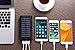 HuaF Solar Charger 24000mah Portable Charger Power Bank 3 USB Ports(1A+2A+2A) Backup Battery for iPhone iPad Samsung HTC Cellphones Tablet and More