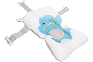 Generic Anti Slip Baby Bath Pillow, Soft Breathable Bathtub Mat for Newborn Infants, Safe Supporter for Comfortable Bathing (