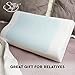Gel Memory Foam Pillow - Comfortable Hypoallergenic Pillow with Optimum Neck Support Pain Relief - Micro-Vented Soft Removable Washable Cover – Ideal for Side, Back, Stomach Sleeping