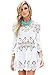 Yonala Womens Lace Floral Hollow Out Swimwear Bikini Cover Up Beach Dress