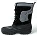LABO Men's Winter Snow Boots Shoes Waterproof Insulated Lace UP 620 BLACK-10