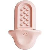 Diggs Groov Crate Training Aid for Puppies and Nervous Dogs – Calming Lick Mat for Crate Training & Separation – Puppy Enrichment Toy with Freezer Shell – BPA-Free – (Blush)