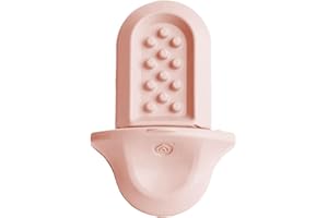 Diggs Groov Crate Training Aid for Puppies and Nervous Dogs – Calming Lick Mat for Crate Training & Separation – Puppy Enrichment Toy with Freezer Shell – BPA-Free – (Blush)