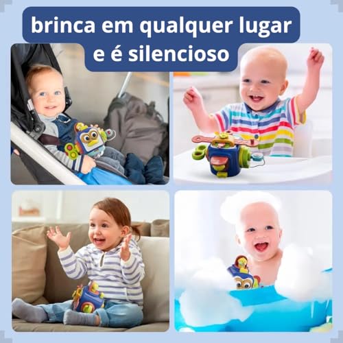 Cubo Mágico Educativo Brinquedo Sensorial Montessori Kidino Cubo de Atividades Infantil Ajuda Com As Habilidades Motoras do Bebê