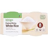 bibigo Restaurant-Style Cooked Sticky White Rice, 8 - 7.4-ounce Bowls