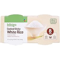 bibigo Restaurant-Style Cooked Sticky White Rice, 8 - 7.4-ounce Bowls