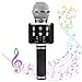 Wireless Portable Karaoke Microphone - 2018 New design Instagram 5000+Likes Bluetooth Karaoke Microphone/Handheld Cellphone Karaoke Player for iPhone or Android Smartphone & PC (Black)