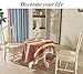 YEMYHOM 100% Polyester Spillproof Christmas Tablecloth for Round Tables 60 Inch, Modern Printed Indoor Outdoor Camping Picnic Holiday Circle Table Cloth (Colorful Stripes)