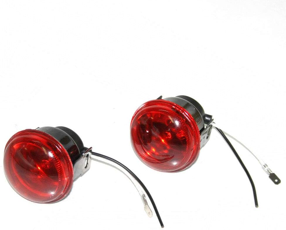 Red 60mm Fog Spot Lights Car 12v Universal - Image 3