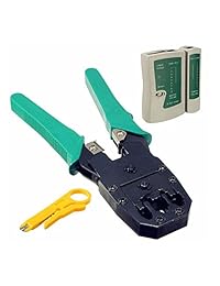 nuzamas Ethernet LAN RJ11 RJ45 Cat5 Red de Cable Tester Analizador de red wire engastado Crimper Stripper Kit de herramientas Destornillador punch-down Herramientas Set