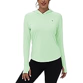Rdruko Women's Sun Protection UPF 50+ Long Sleeve Hiking Athletic Shirt Lightweight Quick Dry Hoodie for Outdoor