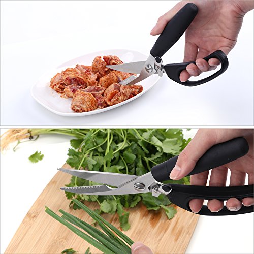 Grill BBQ Tools Accessories Set, Betetori Stainless Steel Tongs, Fish Turner and Kitchen shears