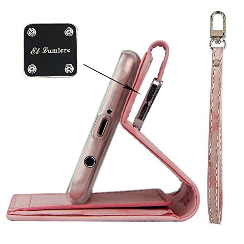 LG Stylus 4, Stylo 4 [El Lumiere Marble Wallet Case] Multi-Card Slot Wallet Case [Drop Protection] Premium Leather [Kickstand Feature] (M-Pink) - Thumbnail 7