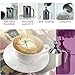 Vktech 400ml Stainless Steel Milk Frother Double Mesh Milk Creamer Milk Foam