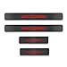 For Honda Accord Door Sill Protector Reflective 4D Carbon Fiber Sticker Door Entry Guard Door Sill Scuff Plate Stickers Auto Accessories 4Pcs Red