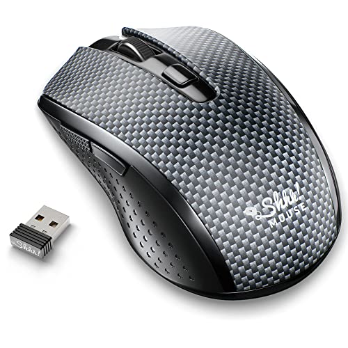 ShhhMouse Silent Wireless Mouse for Laptop Optical Cordless Computer
