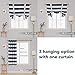 Deconovo Navy Blue Striped Blackout Curtains Rod Pocket Nautical Navy and White Striped Curtains Tie Up Curtain for Kids Room 46W X 63L Navy Blue 1 Panel