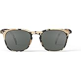 IZIPIZI SUN #E Light Tortoise | Rectangular Sunglasses For Men And Women, 100 UV Protection Anti-Scratch Grey Lenses