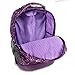 J World New York Sunrise Rolling Backpack, Love Purple, One Size